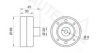 PORSC 92810551212 Tensioner Pulley, timing belt